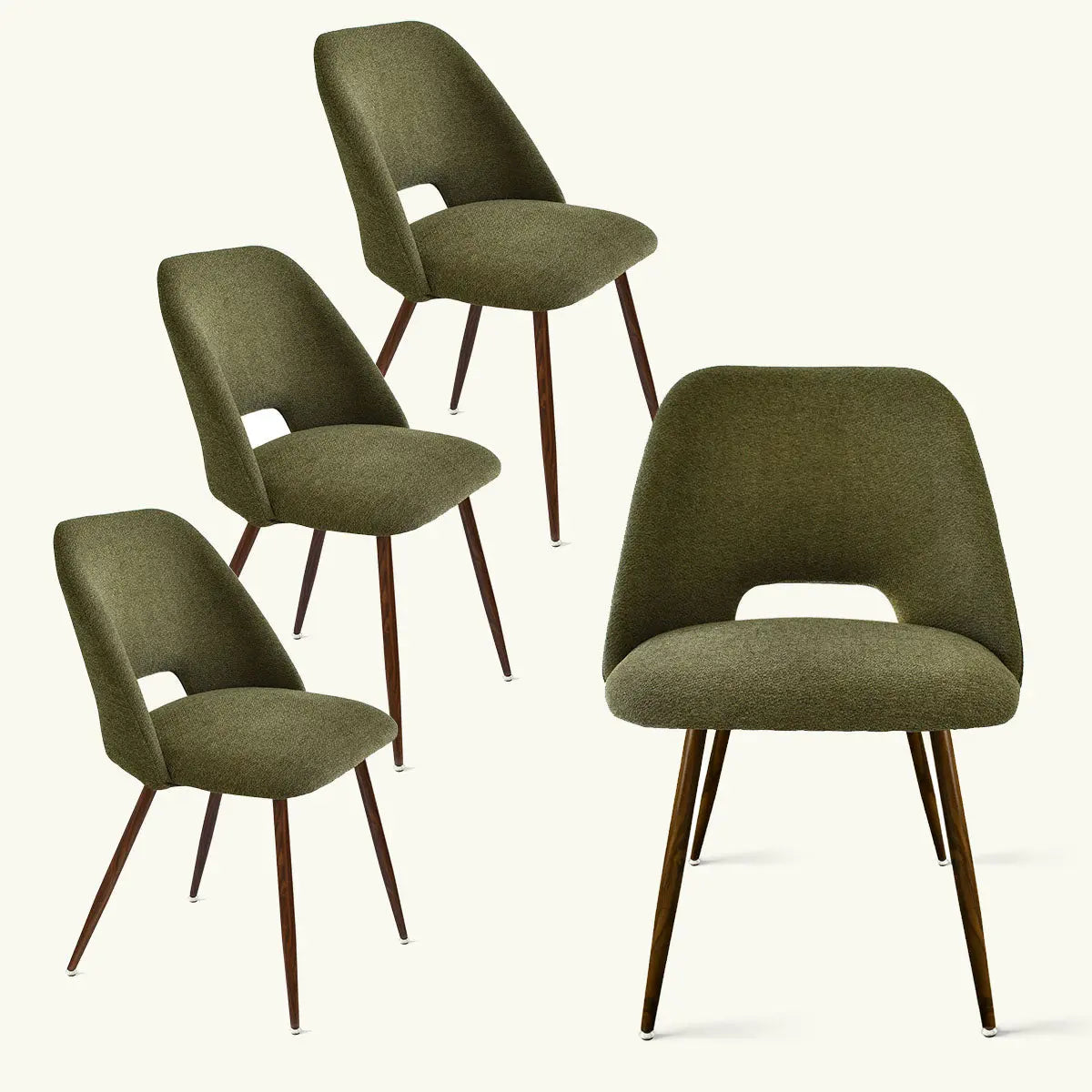 Edwin Dining Chair (Set of 4) Olive Green