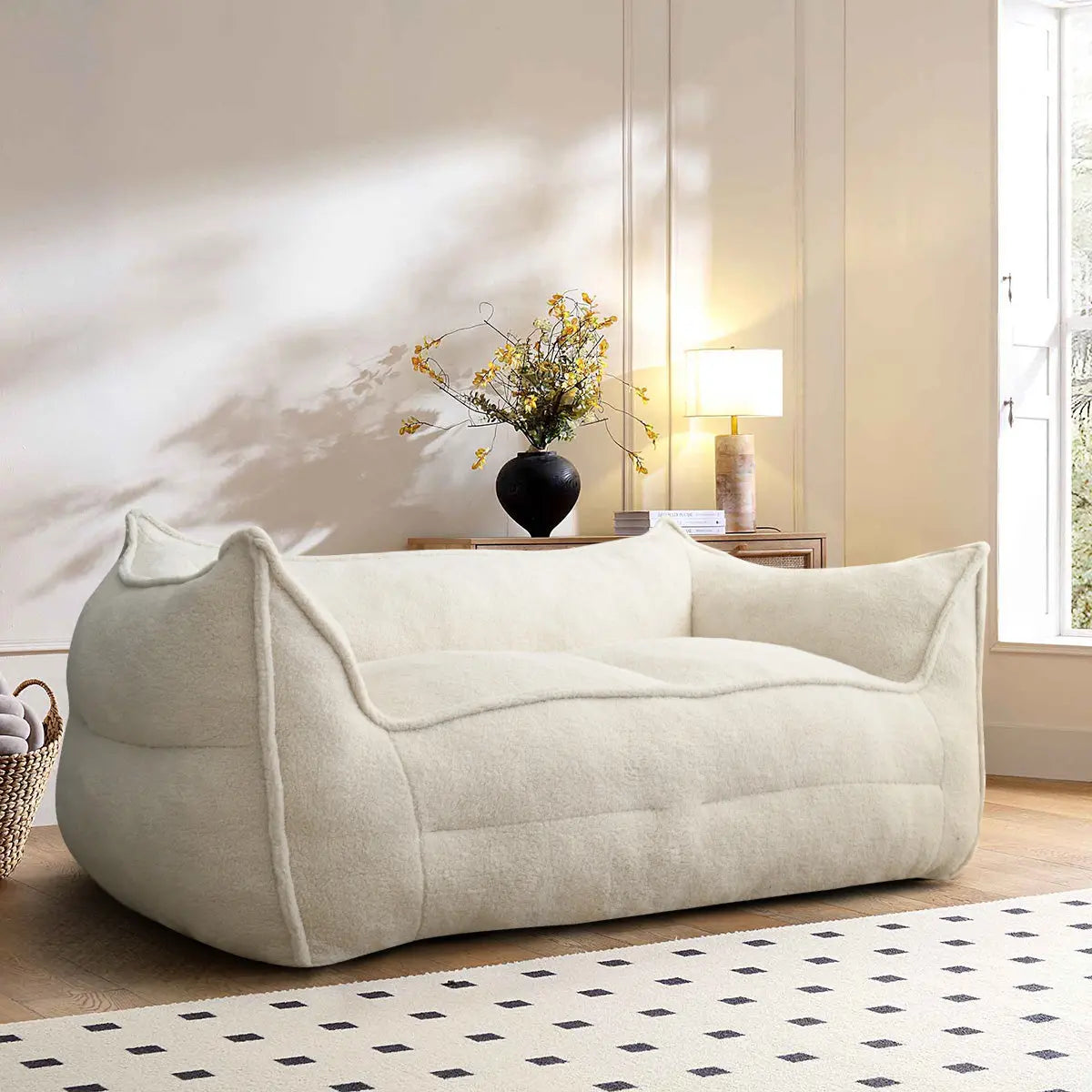 Modular Bean Bag Section Sofa Armless Gray - Room Essentials™ : Target